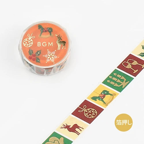 BGM Washi Tape Christmas Limited Edition - Patterns