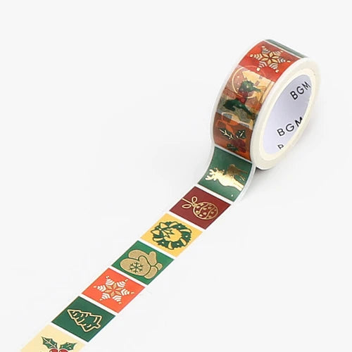 BGM Washi Tape Christmas Limited Edition - Patterns