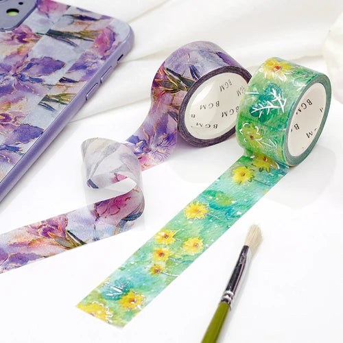BGM Washi Tape - Watercolour Flower* Chrysanthemum