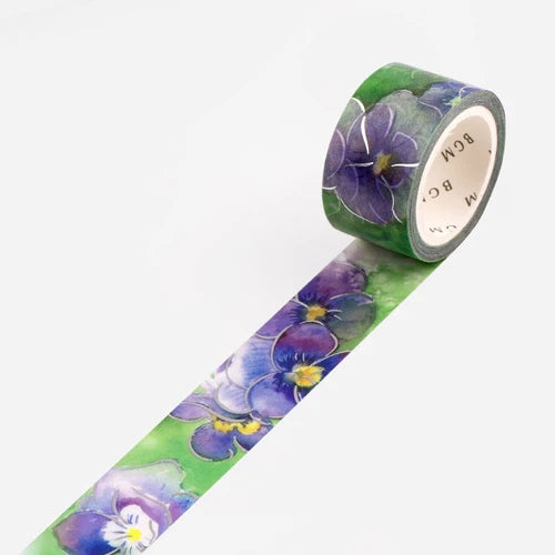 BGM Washi Tape - Watercolour Flower* Violet
