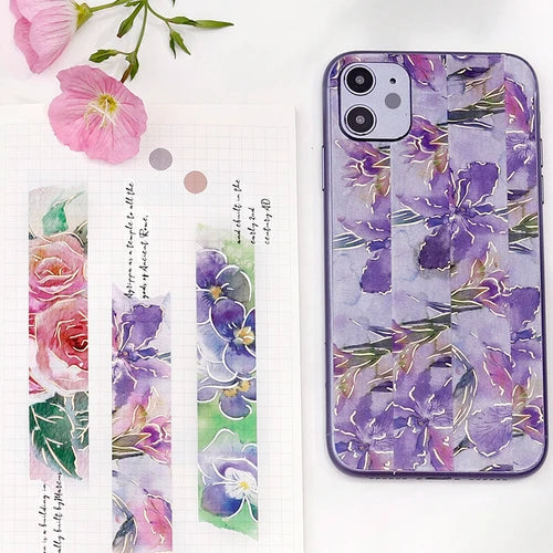 BGM Washi Tape - Watercolour Flower* Violet
