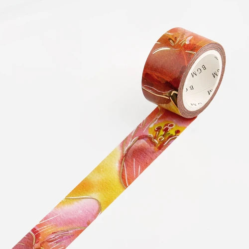 BGM Washi Tape - Watercolour Flower* Utsukinko