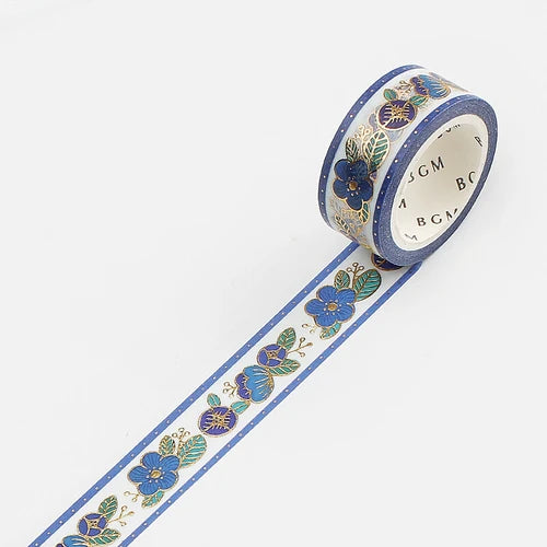 BGM Washi Tape - Retro* Ultramarine