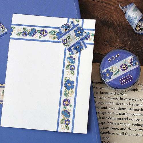 BGM Washi Tape - Retro* Ultramarine