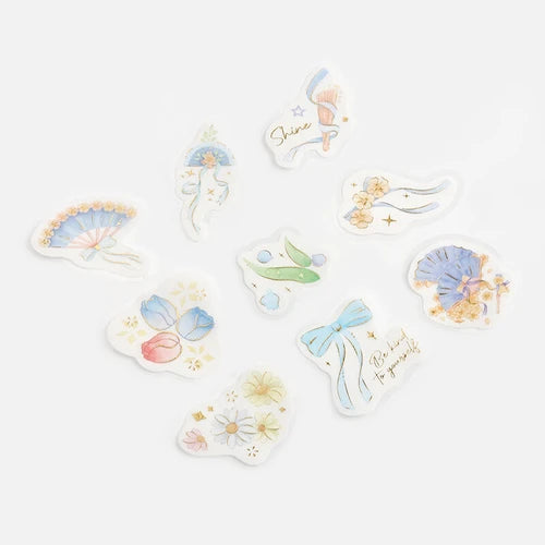 BGM Flake Stickers- Folding Fan