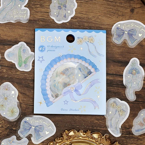 BGM Flake Stickers- Folding Fan