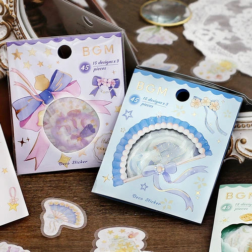BGM Flake Stickers- Folding Fan