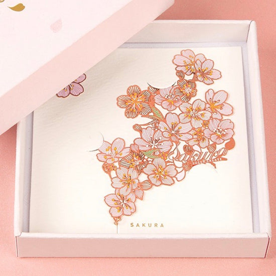 Sakura Bloom 18K Gold Plated Bookmark