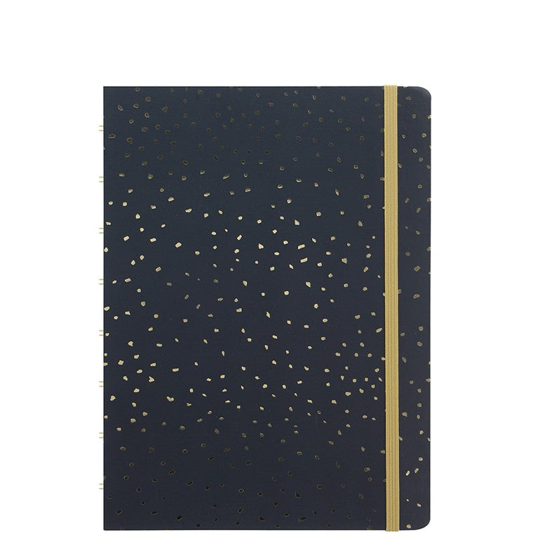 Confetti A5 Refillable Notebook in Charcoal