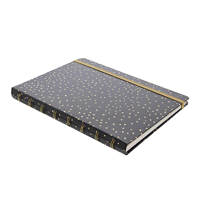 Confetti A5 Refillable Notebook in Charcoal