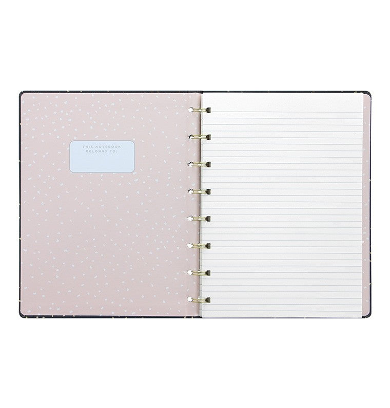 Confetti A5 Refillable Notebook in Charcoal