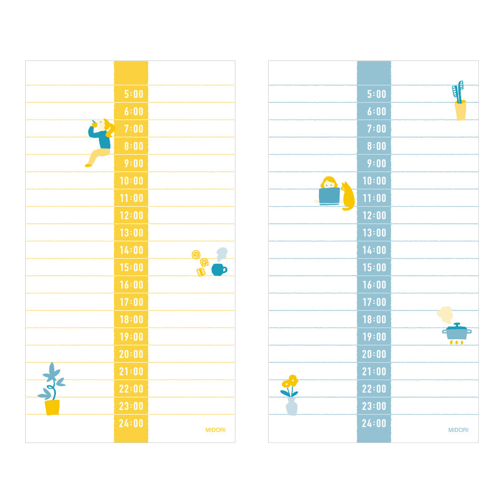 Stand Memo Pad Vertical Type Schedule