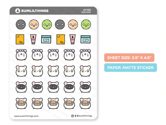 Skin Care Stickers
