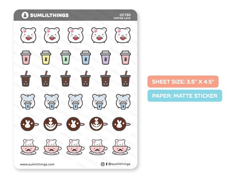 Coffee Love Stickers