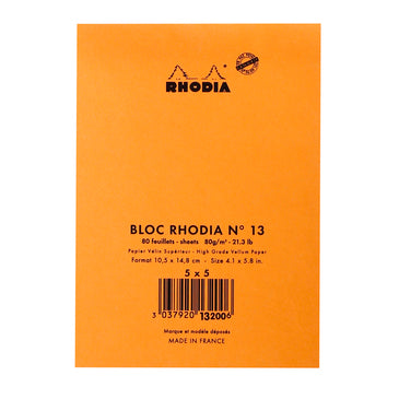 Rhodia Orange Head Stapled Pad