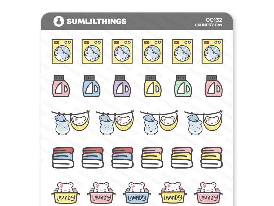 Laundry Day Stickers