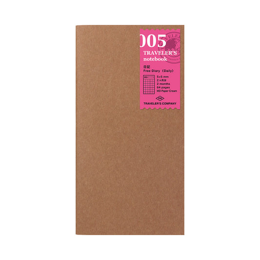 TRAVELER'S notebook Refill Free diary (Daily) 005