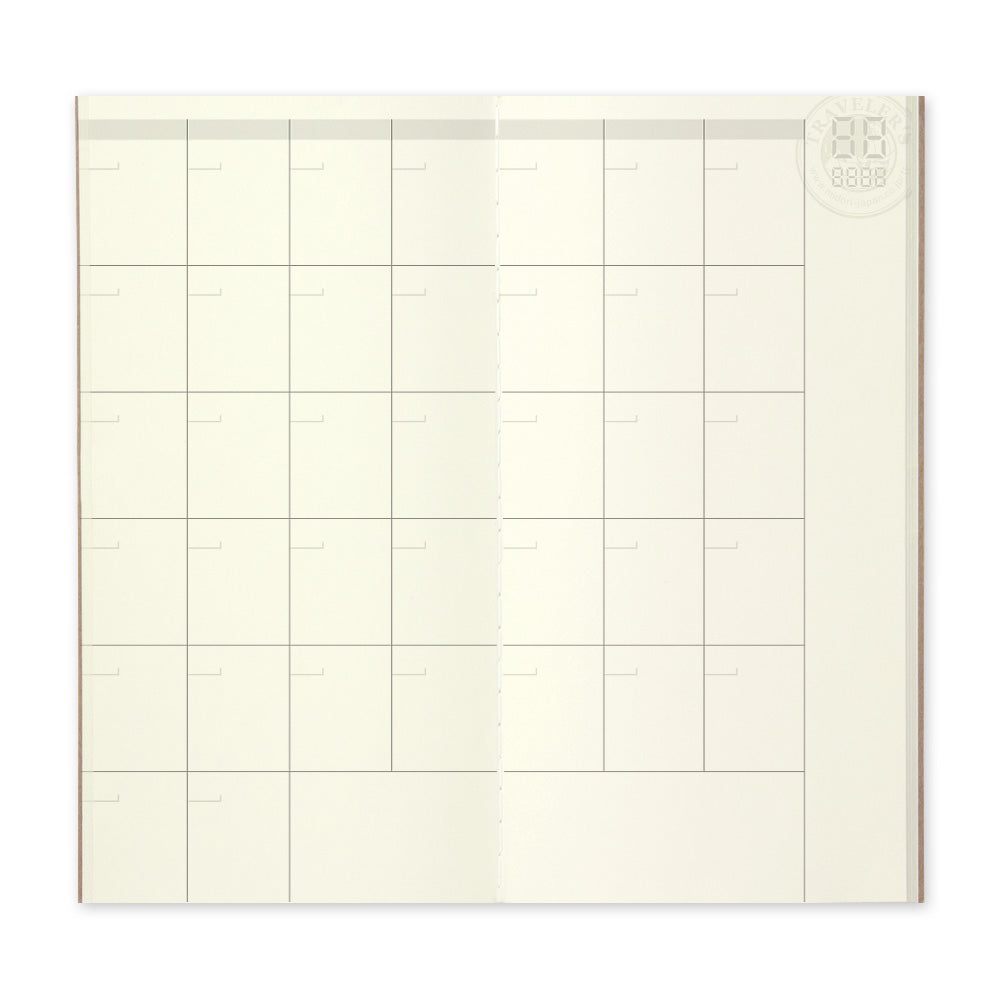 TRAVELER'S notebook Refill Free diary (monthly) 017