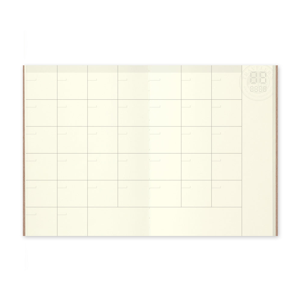 TRAVELER'S notebook Refill (Passport size) Free diary (Monthly) 006