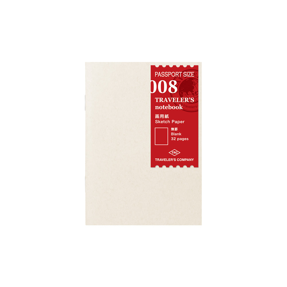 TRAVELER'S notebook Refill (Passport Size) Drawing Paper 008