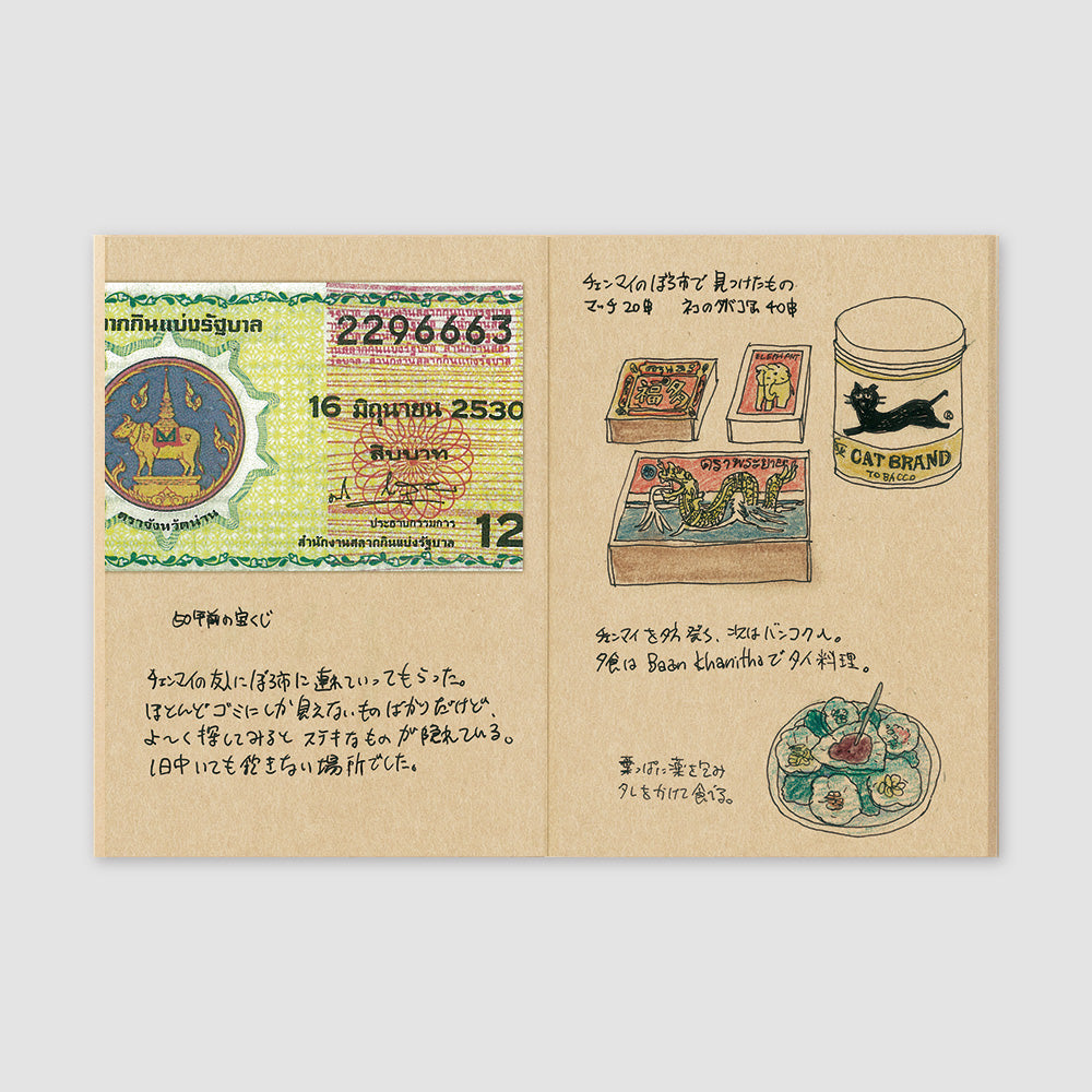 TRAVELER'S notebook Refill (Passport Size) Kraft Paper Notebook 009