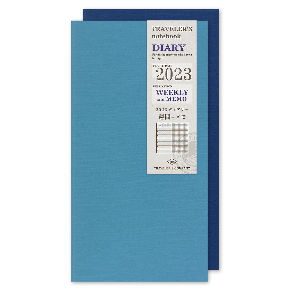 TRAVELER'S notebook Refill 2023 Weekly + Memo