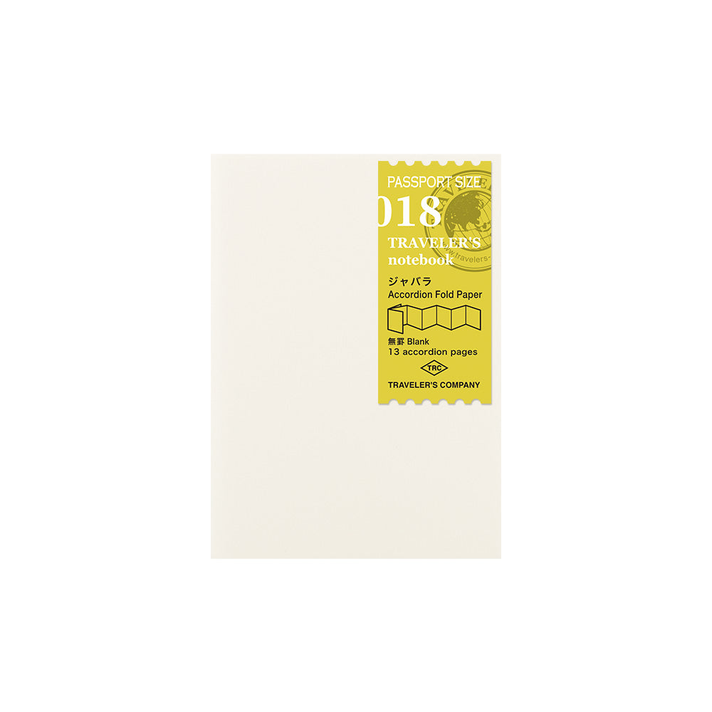 TRAVELER’S notebook Passport Size Refill Accordion Fold Paper