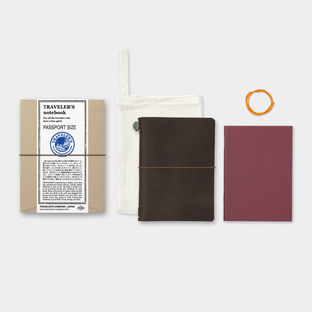 TRAVELER'S Notebook (Passport Size) Brown
