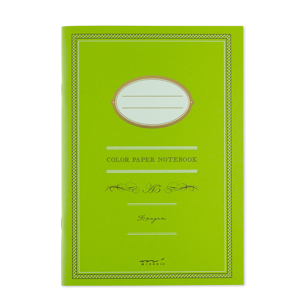 Notebook A5 Color Yellow Green