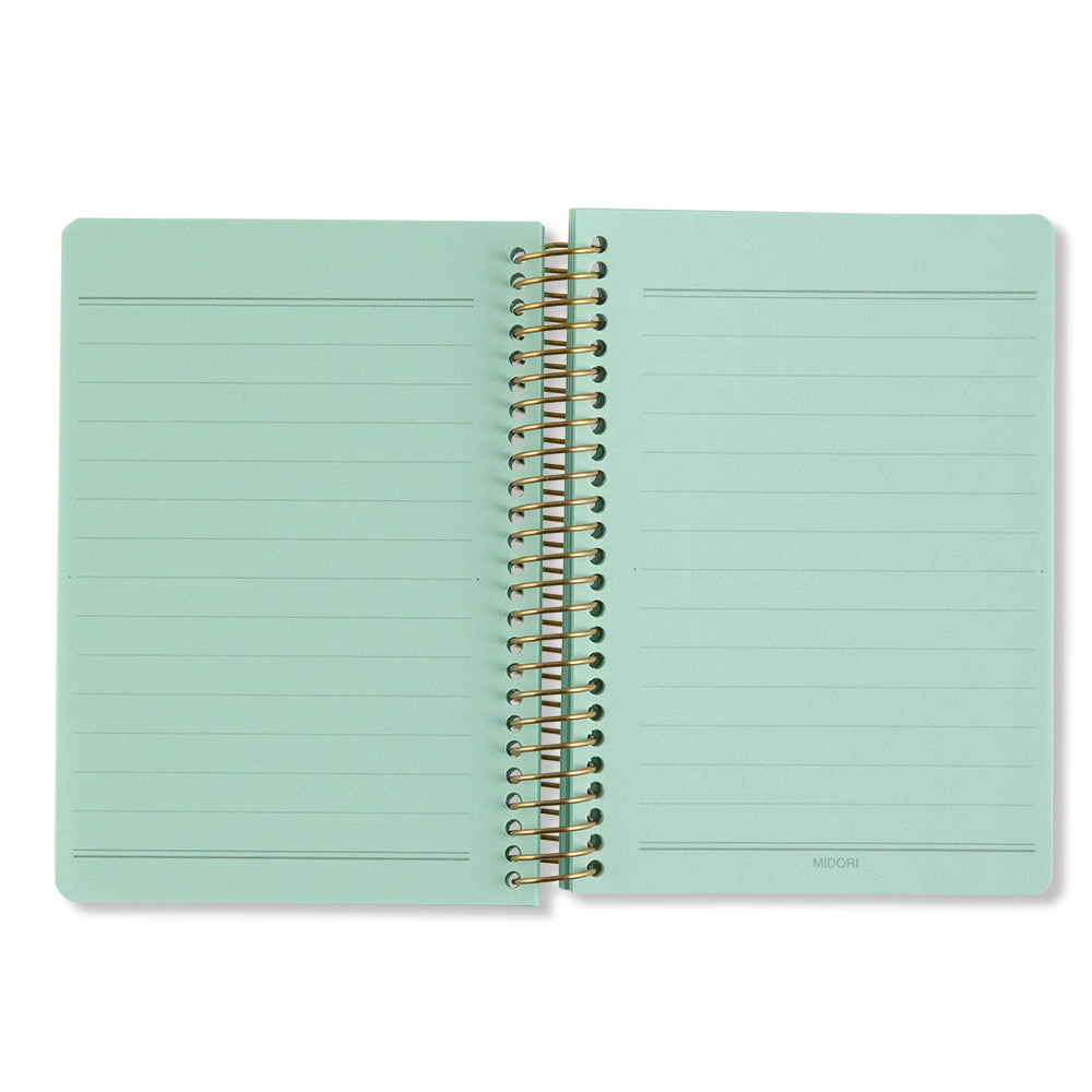 Notebook A7 Color Blue Green