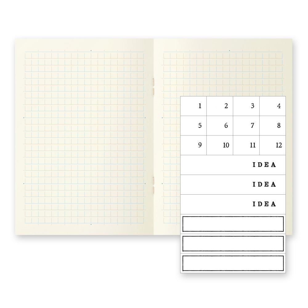 MD Notebook Light (A6) Gridded 3pcs Pack