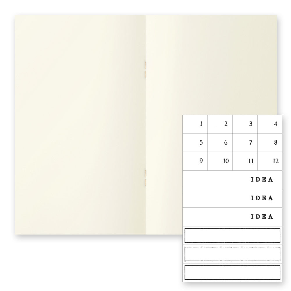 MD Notebook Light (B6 Slim) Blank 3pcs Pack