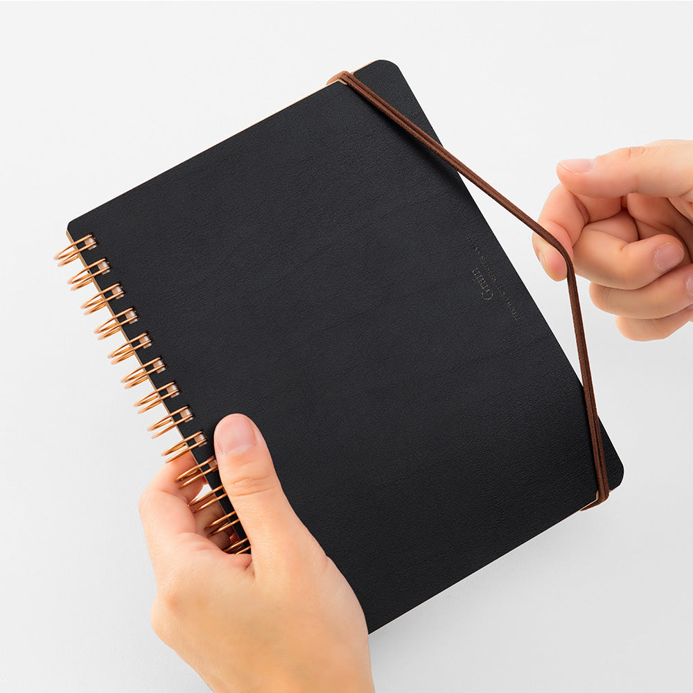 WM Ring Notebook Grain B6 Variant Black