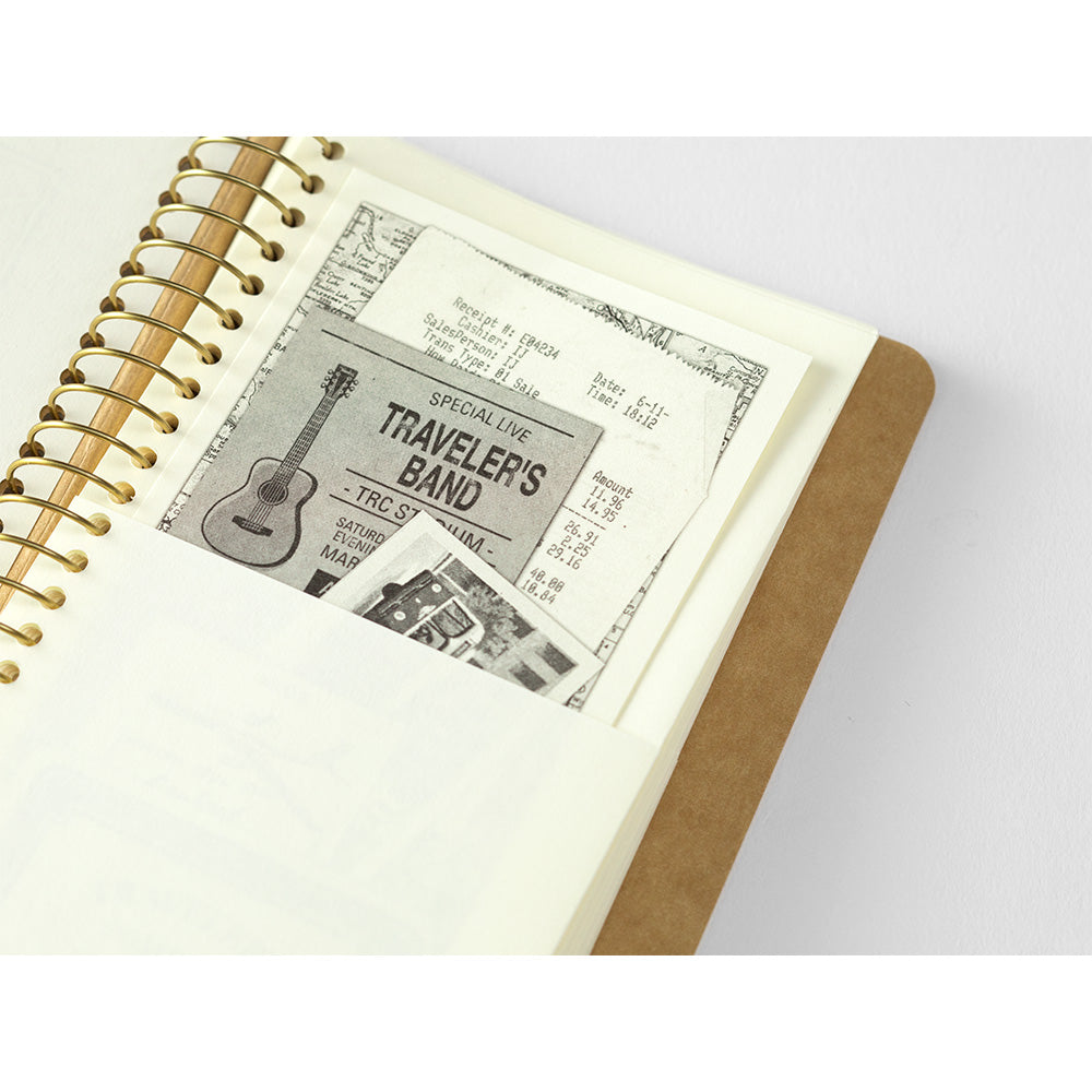 TRC SPIRAL RING NOTEBOOK (A6 Slim) Paper Pocket