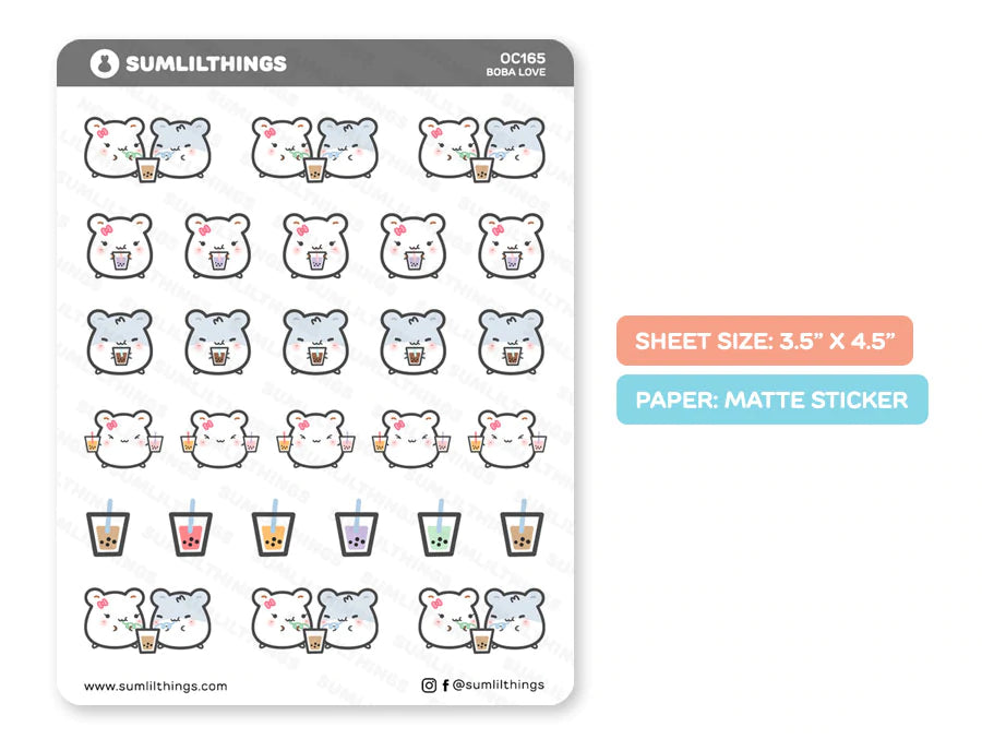 Boba Time Stickers