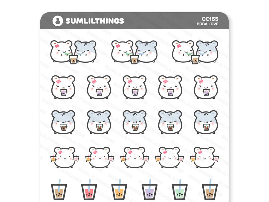 Boba Time Stickers