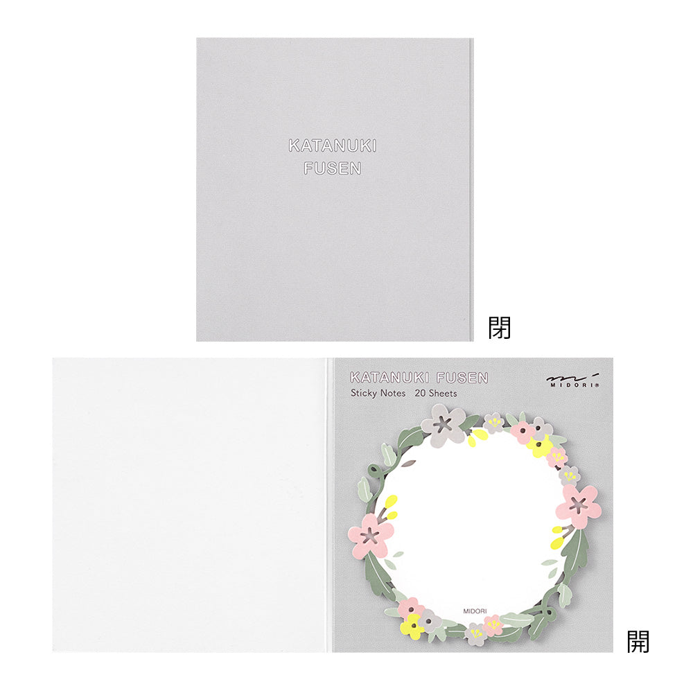Sticky Notes Die-Cutting Wreath