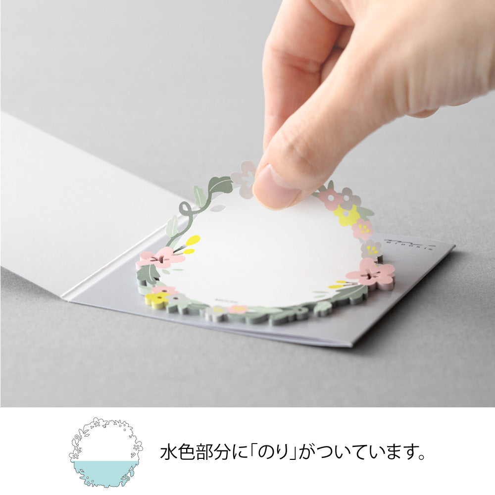 Sticky Notes Die-Cutting Wreath
