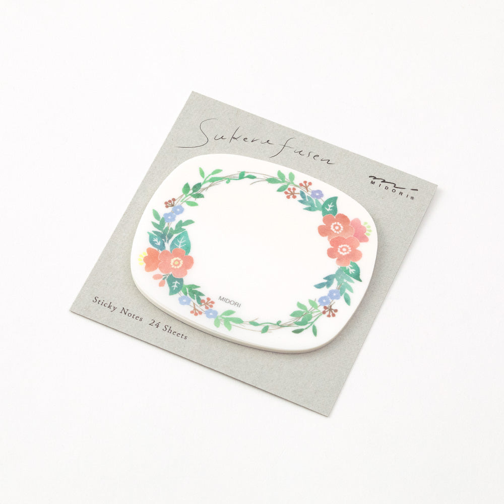 Sticky Notes Transparency Wreath