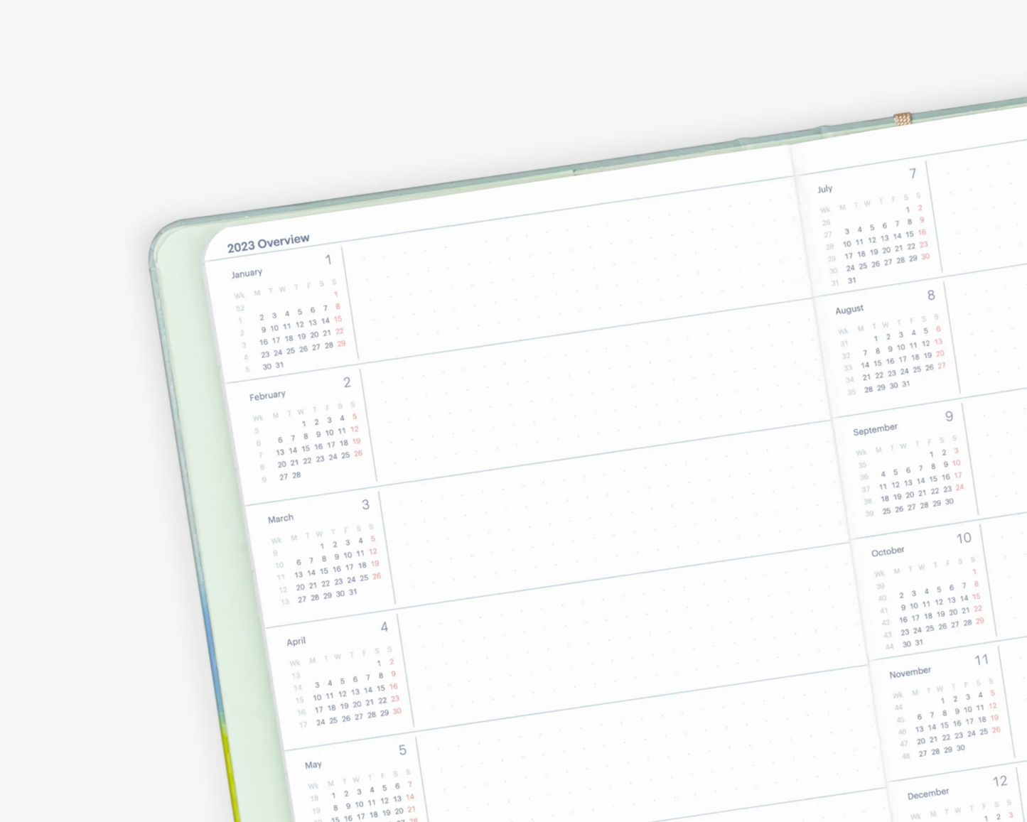 Mossery 2023 Horizontal Planner Refill
