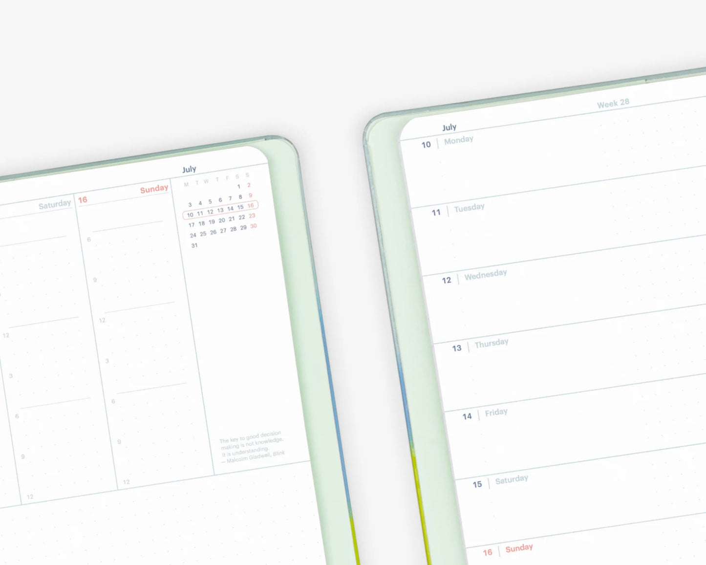 Mossery 2023 Horizontal Planner Refill