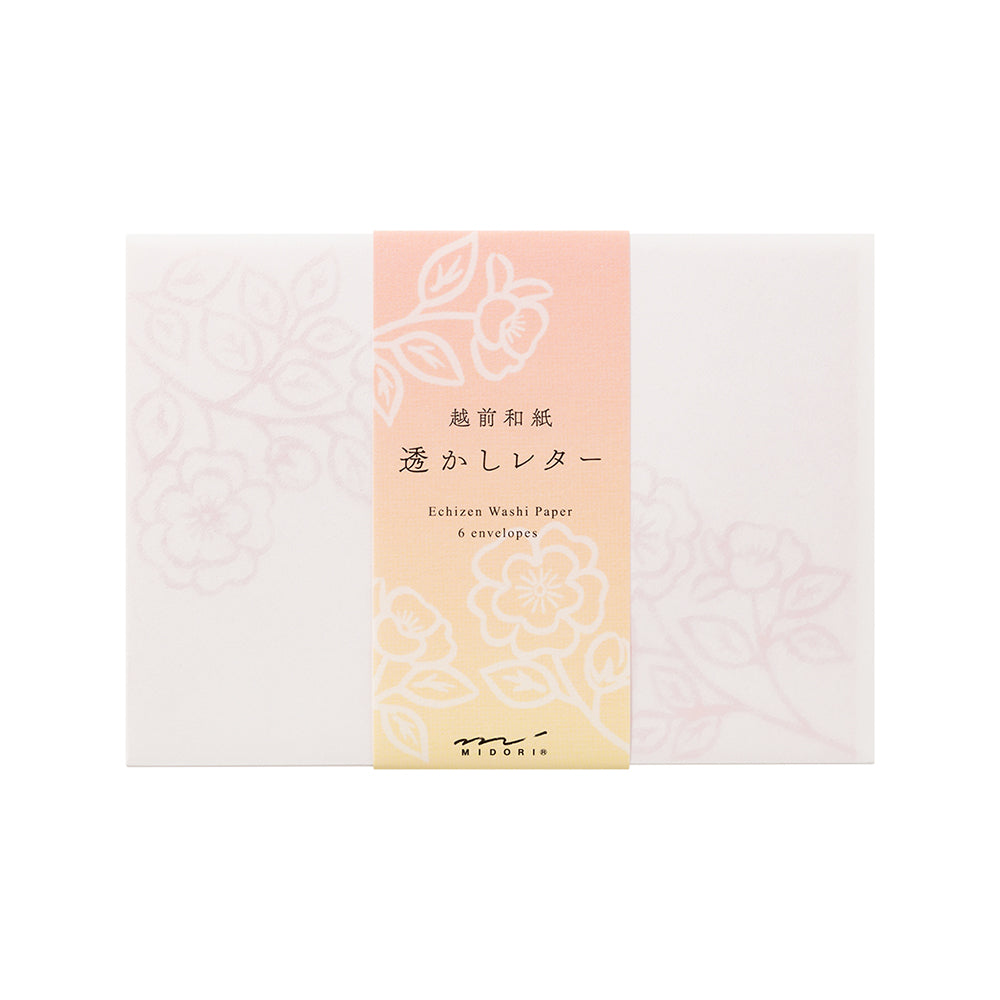 Envelope (162×114mm) Watermark Flowers