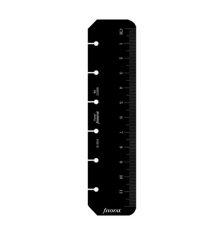 Ruler Page Marker Black Pocket