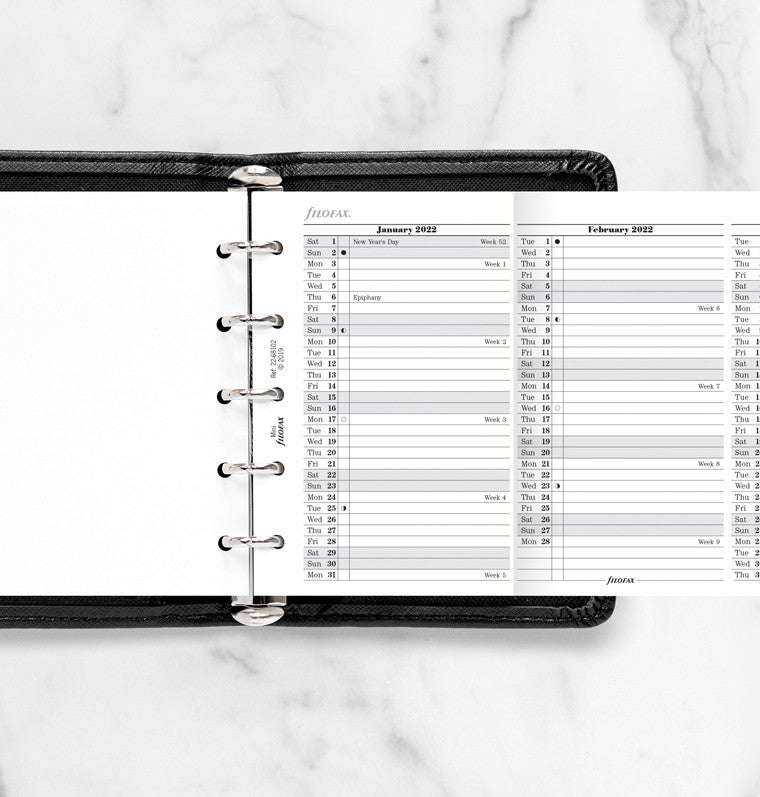 Vertical Year Planner Mini 2022