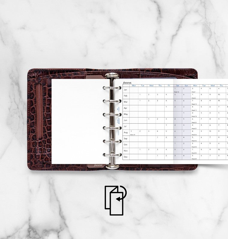 Horizontal Year Planner Pocket 2022