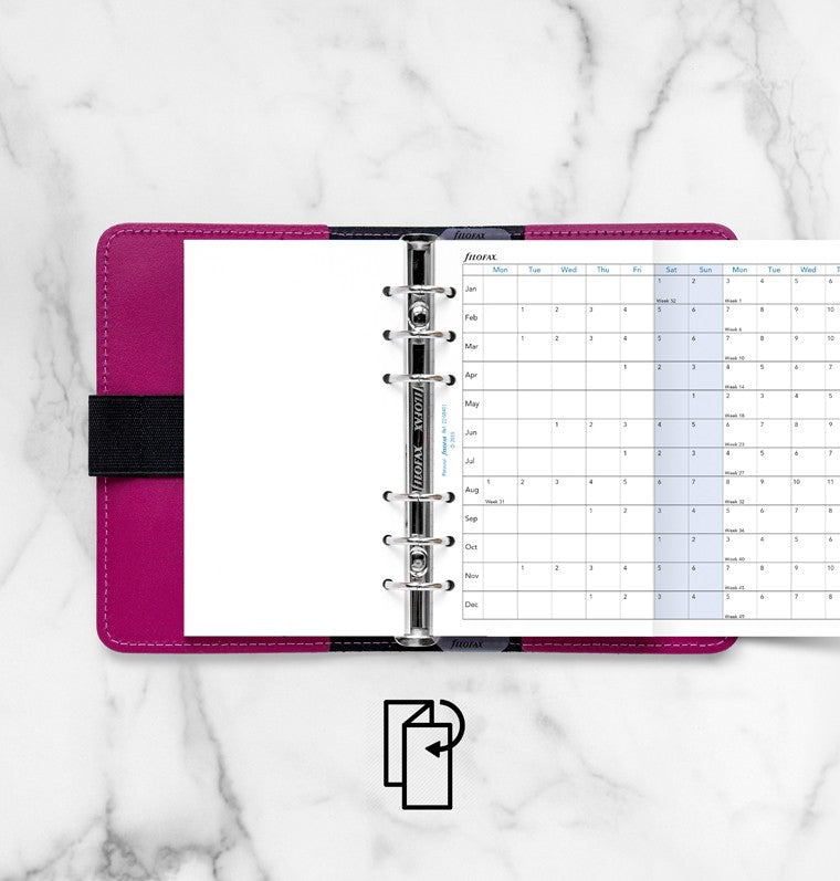 Horizontal Year Planner Personal 2022