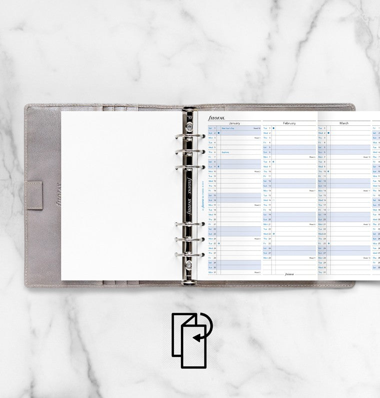 Vertical Year Planner A5 2022