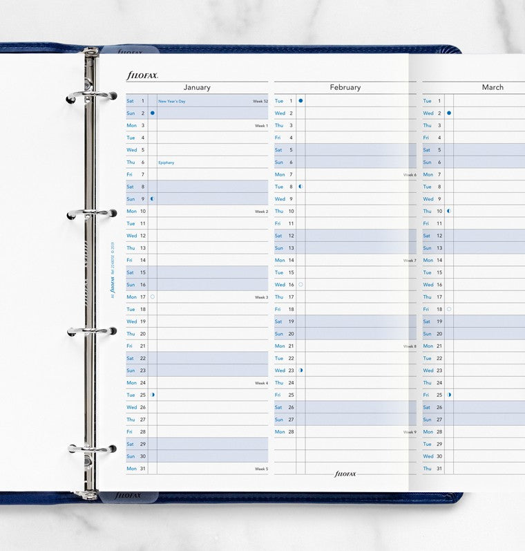 Vertical Year Planner A4 2022