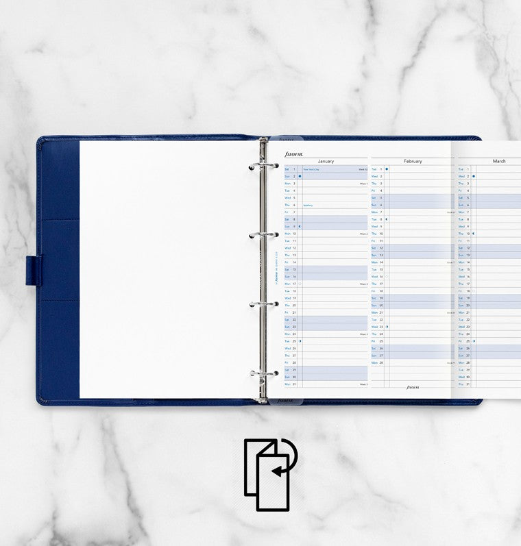Vertical Year Planner A4 2022