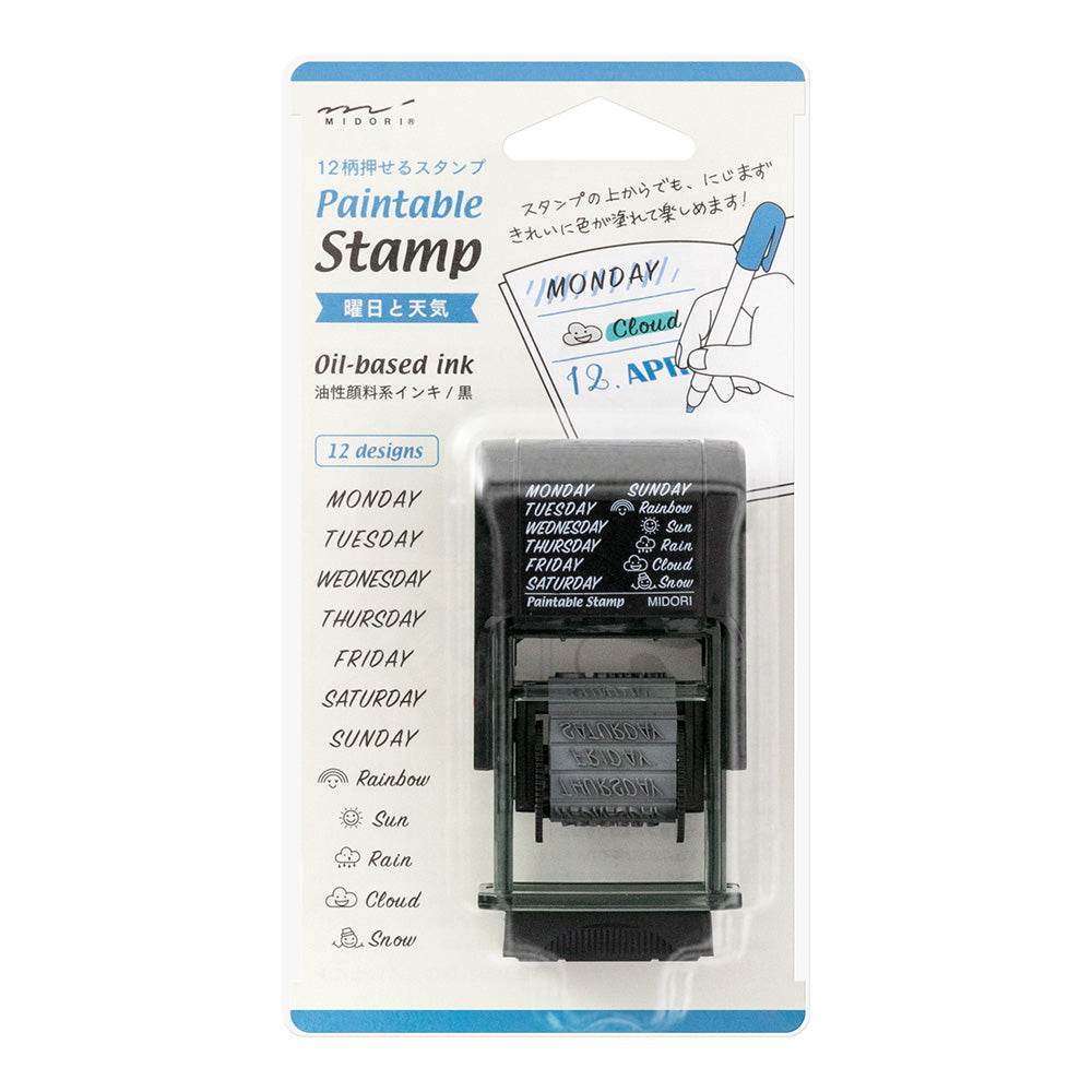 Paintable Stamp Days of the week and Weather